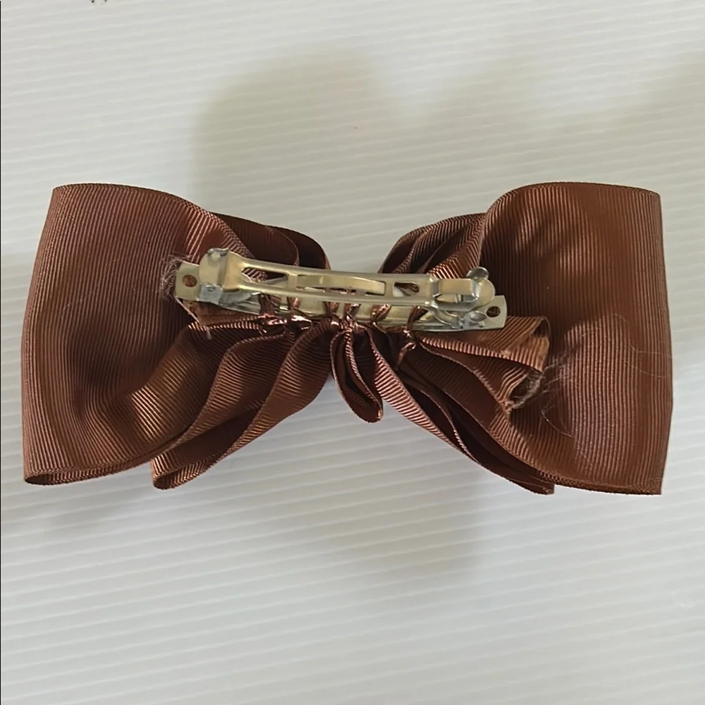 Vintage Brown Hair Bow